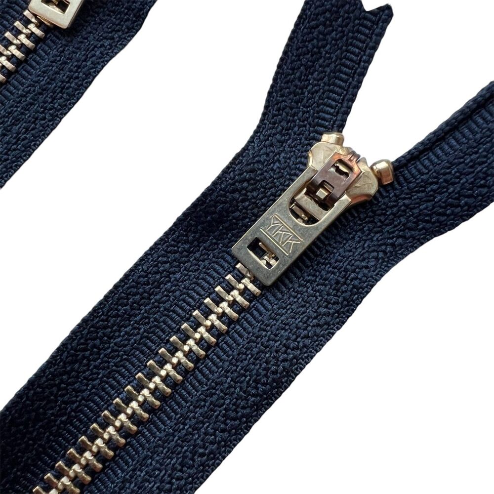 5 YKK Black metal 22 inch zipper 5YG Non-Separating Made in USA